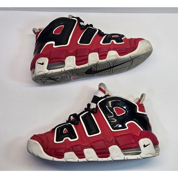 Nike Air More Uptempo GS Bulls Hoops Pack  Varsity Red 2016 Size  415082 600 - Picture 2 of 8
